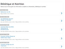 Tablet Screenshot of dietetique-nutrition.blogspot.com