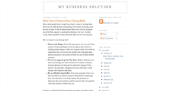 Desktop Screenshot of mybusinesssolution.blogspot.com