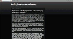 Desktop Screenshot of ablogforgiveawaylovers.blogspot.com