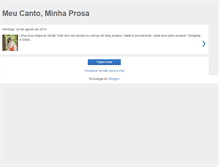 Tablet Screenshot of meucantominhaprosa.blogspot.com