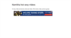 Desktop Screenshot of namithahotsexyvideos.blogspot.com