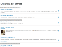 Tablet Screenshot of literaturadelbarroco.blogspot.com