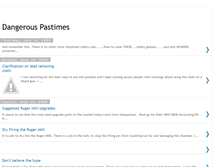 Tablet Screenshot of dangerouspastimes.blogspot.com