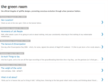 Tablet Screenshot of greenroomblog.blogspot.com