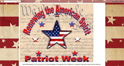 Desktop Screenshot of patriotweek.blogspot.com