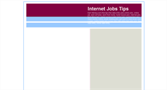 Desktop Screenshot of internetjobstips.blogspot.com