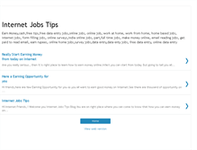 Tablet Screenshot of internetjobstips.blogspot.com