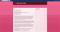 Desktop Screenshot of easycardtricks.blogspot.com