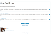 Tablet Screenshot of easycardtricks.blogspot.com