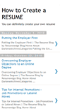 Mobile Screenshot of howtocreatearesume.blogspot.com