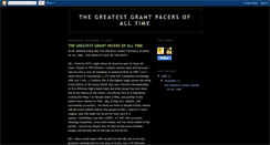 Desktop Screenshot of greatestgrantpacers.blogspot.com