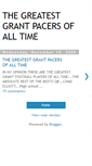 Mobile Screenshot of greatestgrantpacers.blogspot.com