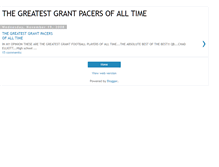 Tablet Screenshot of greatestgrantpacers.blogspot.com