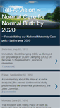 Mobile Screenshot of normal-birth.blogspot.com