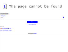 Tablet Screenshot of page-notfound.blogspot.com
