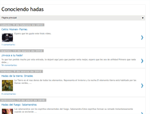 Tablet Screenshot of conociendo-hadas.blogspot.com