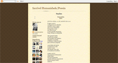 Desktop Screenshot of incrivelhumanidade2.blogspot.com