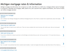 Tablet Screenshot of low-michigan-mortgage-rate.blogspot.com