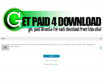 Tablet Screenshot of getpaid4download.blogspot.com