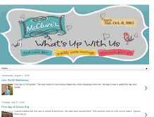 Tablet Screenshot of mcclurewhatsupwithus.blogspot.com