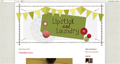 Desktop Screenshot of lipstickandlaundryca.blogspot.com