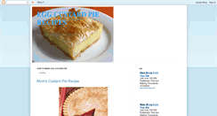 Desktop Screenshot of eggcustardpierecipes.blogspot.com