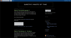 Desktop Screenshot of garethswasteoftime.blogspot.com