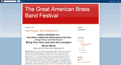 Desktop Screenshot of greatamericanbrassbandfestival.blogspot.com