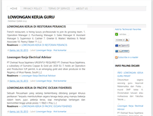 Tablet Screenshot of lowonganguru.blogspot.com