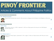 Tablet Screenshot of pinoyfrontier.blogspot.com