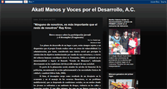 Desktop Screenshot of manosyvoces.blogspot.com