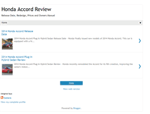 Tablet Screenshot of honda-accord-review.blogspot.com
