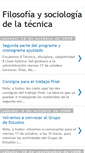 Mobile Screenshot of filosofiaysociologiadelatecnica.blogspot.com