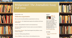 Desktop Screenshot of bridgewaterjournalistic.blogspot.com