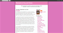 Desktop Screenshot of momentsofjoyandgrace.blogspot.com