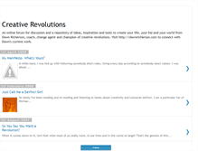 Tablet Screenshot of creativerevolutions.blogspot.com