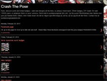 Tablet Screenshot of crashthepose.blogspot.com
