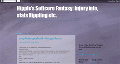 Desktop Screenshot of hipplesfantasyinjuryinfostatsetc.blogspot.com