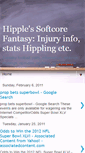 Mobile Screenshot of hipplesfantasyinjuryinfostatsetc.blogspot.com