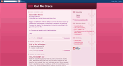 Desktop Screenshot of justcallmegrace.blogspot.com