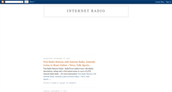 Desktop Screenshot of internetradiostations.blogspot.com