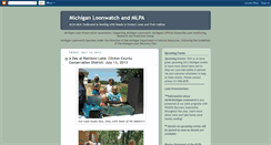 Desktop Screenshot of michiganloonwatch.blogspot.com