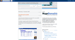 Desktop Screenshot of fantasyfootballandbettingtips.blogspot.com