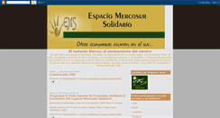Desktop Screenshot of espaciomercosursolidario.blogspot.com