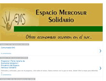 Tablet Screenshot of espaciomercosursolidario.blogspot.com