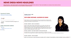 Desktop Screenshot of newsindianewsheadlines.blogspot.com