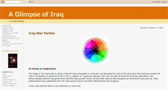 Desktop Screenshot of glimpseofiraq.blogspot.com