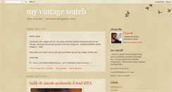Desktop Screenshot of myvintagewatch.blogspot.com