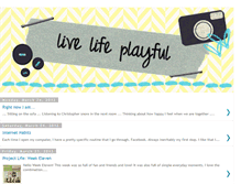 Tablet Screenshot of livelifeplayful.blogspot.com