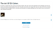 Tablet Screenshot of elicohenart.blogspot.com